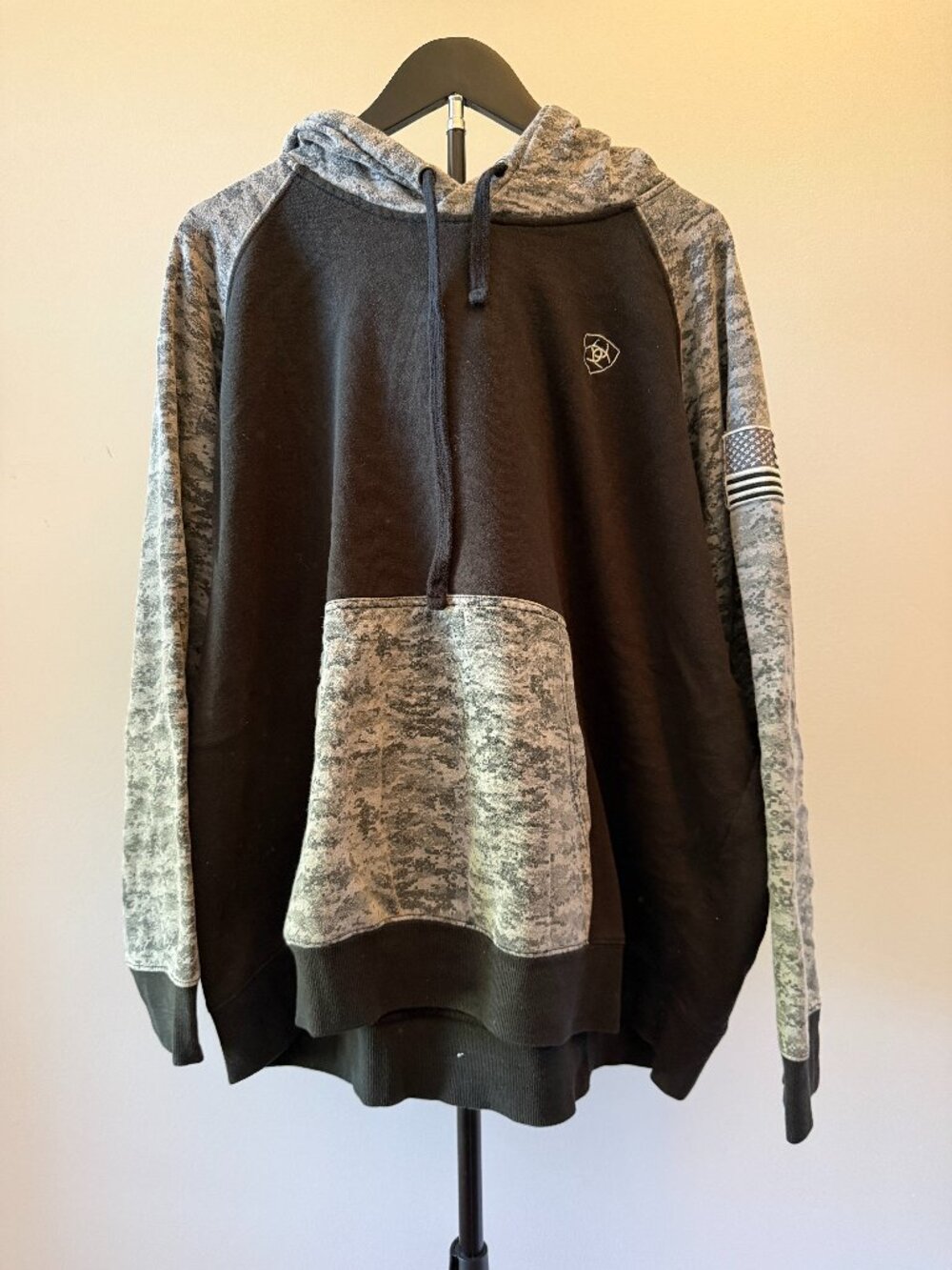Ariat Men’s Patriot Hooded Sweatshirt XXL Black